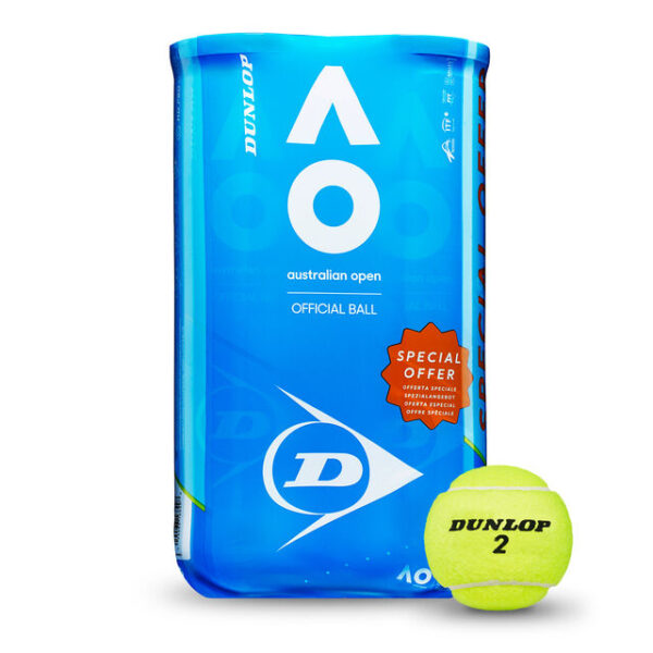 Dunlop Australian Open 2x 4-pack Rör Tennisbollar