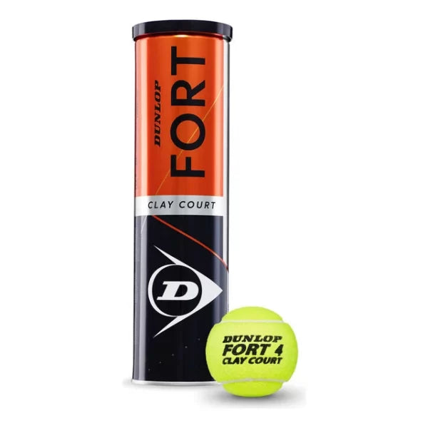 Dunlop Fort Clay Court 4-pack 1-Rör Tennisboll