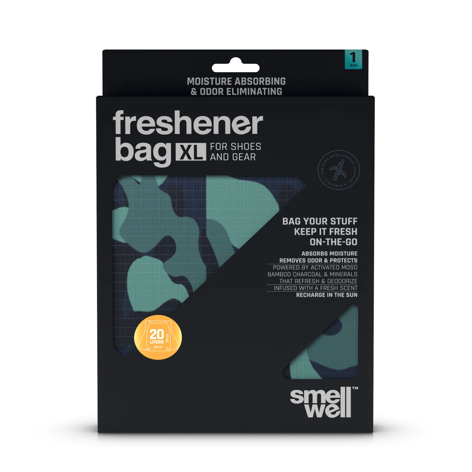 SmellWell Freshbag XL - Camo Green - One Size