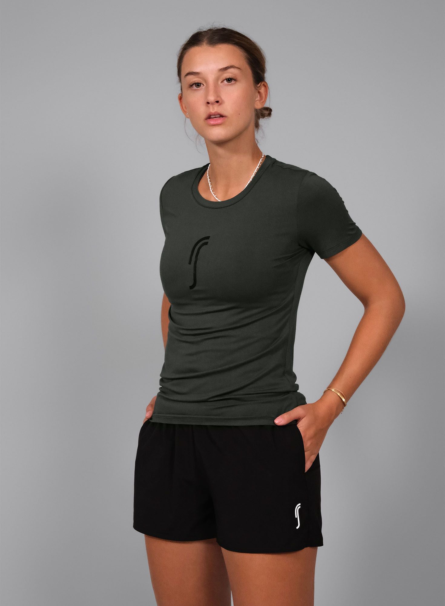 RS Women's modal T-Shirt, Deep Green