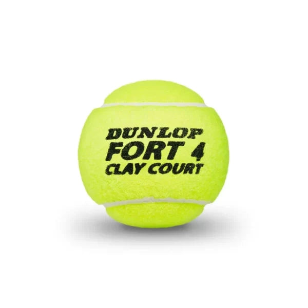 Dunlop Fort Clay Court 4-pack 1-Rör Tennisboll